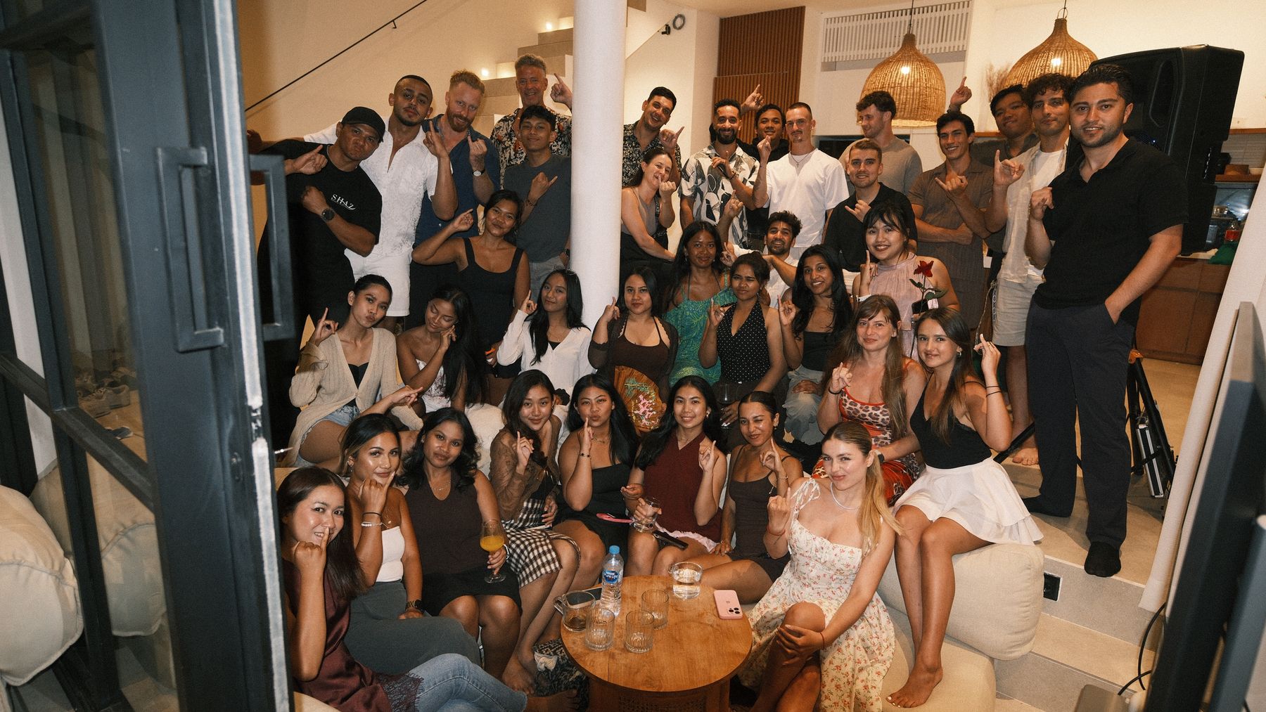 A packed Riwaq villa — the whole room throwing the sign